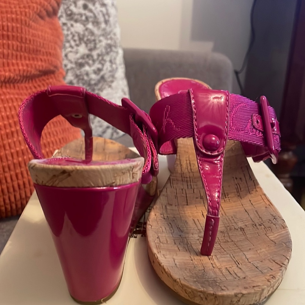 Coach wedge heel sandals